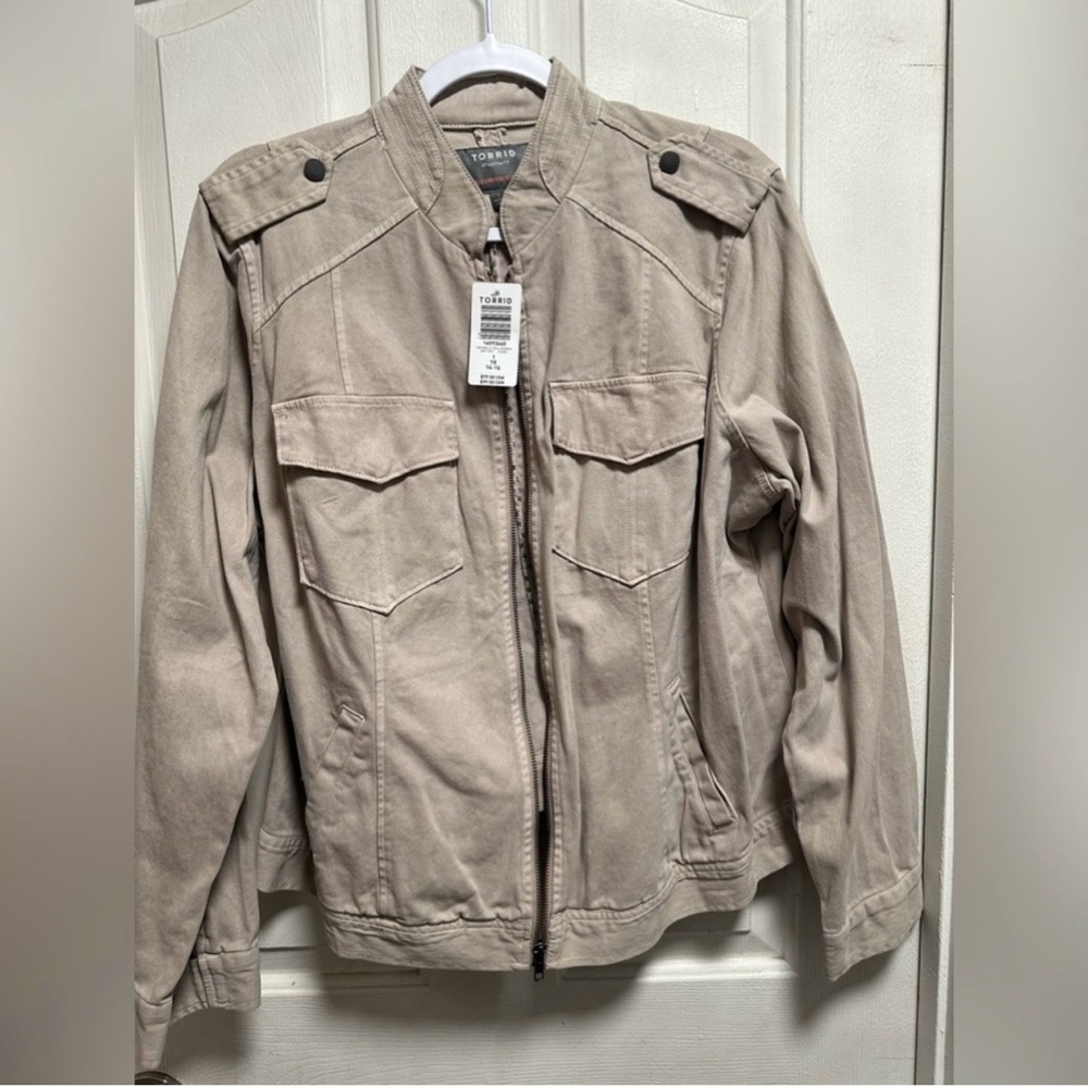 Torrid Beige Bomber Jacket for Women